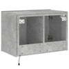 Betongrauer TV-Wandschrank Genutu 60x35x41cm (mit LED-Beleuchtung)