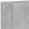 Betongrauer TV-Wandschrank Genutu 60x35x41cm (mit LED-Beleuchtung)