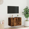 Räuchereiche TV-Wandkabinett Genutu 60x35x41cm (mit LED-Beleuchtung)