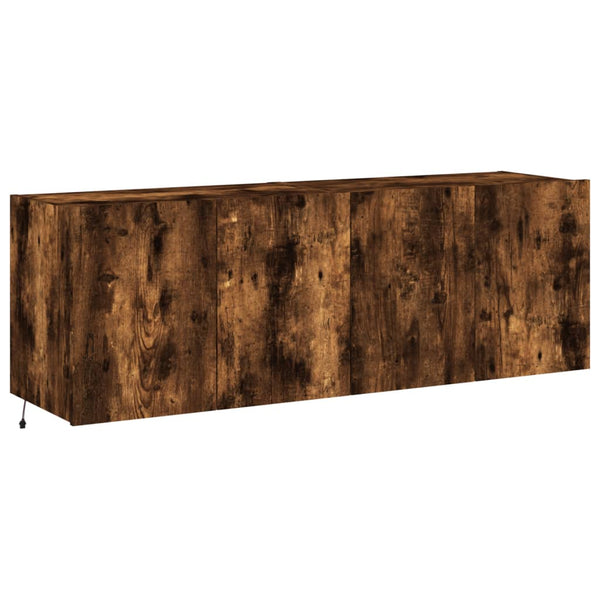 Savutammi tv-seinäkaapit Genutu 60x35x41cm (led-valoilla 2 kpl)