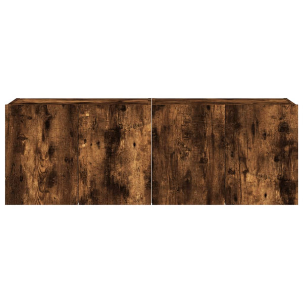 Savutammi tv-seinäkaapit Genutu 60x35x41cm (led-valoilla 2 kpl)
