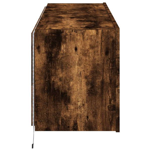 Savutammi tv-seinäkaapit Genutu 60x35x41cm (led-valoilla 2 kpl)