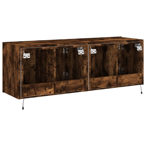 Savutammi tv-seinäkaapit Genutu 60x35x41cm (led-valoilla 2 kpl)