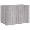 Harmaa tv-seinäkaappi Genutu 60x35x41cm (led-valoilla sonoma)
