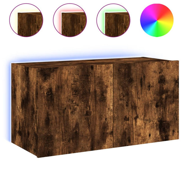 Fernsehschrank Savutammi Genutu 80x35x41cm (mit LED-Beleuchtung)