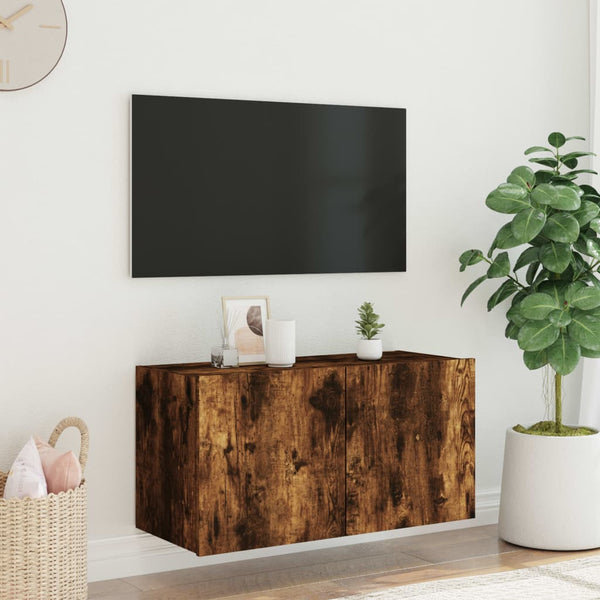 Fernsehschrank Savutammi Genutu 80x35x41cm (mit LED-Beleuchtung)