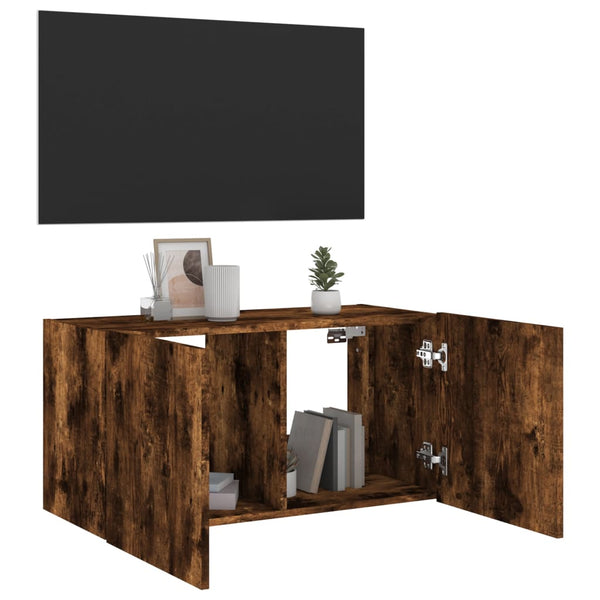 Fernsehschrank Savutammi Genutu 80x35x41cm (mit LED-Beleuchtung)