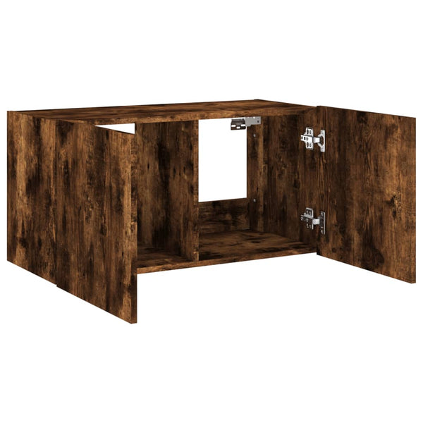Fernsehschrank Savutammi Genutu 80x35x41cm (mit LED-Beleuchtung)