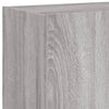 Grauer TV-Wandschrank Genutu 80x35x41cm (mit LED-Beleuchtung Sonoma)