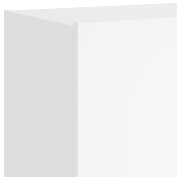 Weißer TV-Wandschrank Genutu 100x35x41cm (mit LED-Beleuchtung)