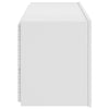 Weißer TV-Wandschrank Genutu 100x35x41cm (mit LED-Beleuchtung)