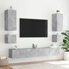 TV-Wandschrank Genutu betongrau 100x35x41cm (mit LED-Beleuchtung)