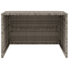 Graues Mähroboter-Garagenhaus Lea 86x90x52/57cm (Polyrattan)