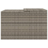 Graues Mähroboter-Garagenhaus Lea 86x90x52/57cm (Polyrattan)