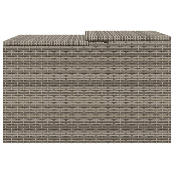Graues Mähroboter-Garagenhaus Lea 86x90x52/57cm (Polyrattan)