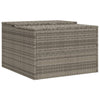 Graues Mähroboter-Garagenhaus Lea 86x90x52/57cm (Polyrattan)