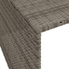 Graues Mähroboter-Garagenhaus Lea 86x90x52/57cm (Polyrattan)