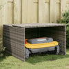 Graues Mähroboter-Garagenhaus Lea 86x90x52/57cm (Polyrattan)