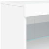 Weißes Sideboard mit LED-Beleuchtung Teri 162x37x67cm