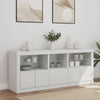 Weißes Sideboard mit LED-Beleuchtung Teri 162x37x67cm