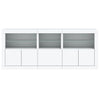 Weißes Sideboard mit LED-Beleuchtung Teri 162x37x67cm