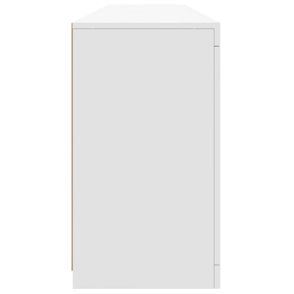 Weißes Sideboard mit LED-Beleuchtung Teri 162x37x67cm
