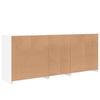 Weißes Sideboard mit LED-Beleuchtung Teri 162x37x67cm