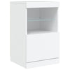 Weißes Sideboard mit LED-Beleuchtung Teri 162x37x67cm
