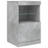 Sideboard Teri betonggrau mit LED-Beleuchtung 162x37x67cm