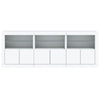 Weißes Sideboard mit LED-Beleuchtung Layla 181,5x37x67cm