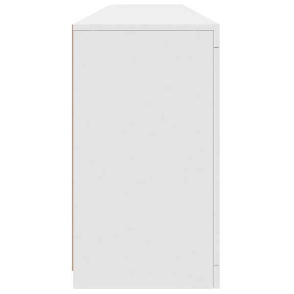 Weißes Sideboard mit LED-Beleuchtung Layla 181,5x37x67cm