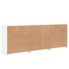 Weißes Sideboard mit LED-Beleuchtung Layla 181,5x37x67cm