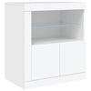 Weißes Sideboard mit LED-Beleuchtung Layla 181,5x37x67cm