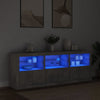 Betoninharmaa senkki led-valoilla Layla 181,5x37x67cm