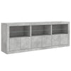 Betoninharmaa senkki led-valoilla Layla 181,5x37x67cm