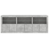 Betoninharmaa senkki led-valoilla Layla 181,5x37x67cm