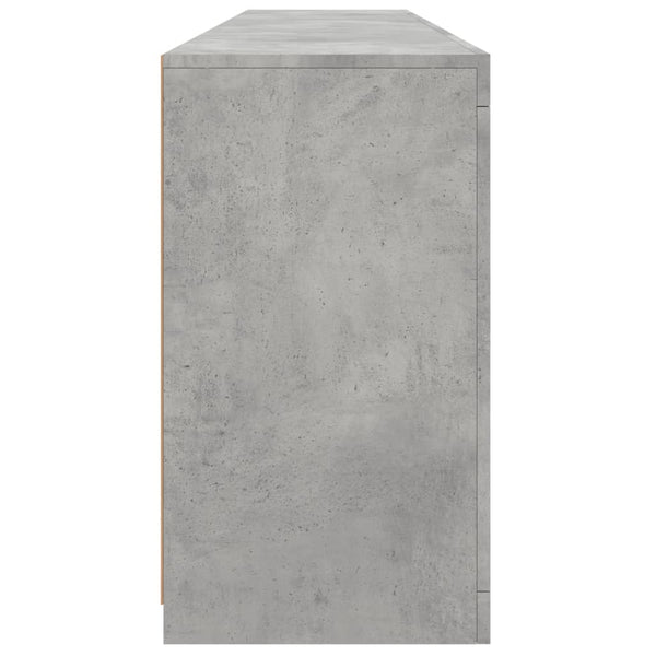 Betoninharmaa senkki led-valoilla Layla 181,5x37x67cm