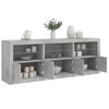 Betoninharmaa senkki led-valoilla Layla 181,5x37x67cm