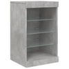 Betoninharmaa senkki led-valoilla Covalenco 162x37x67cm