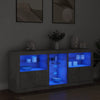 Betoninharmaa senkki led-valoilla Covalenco 162x37x67cm