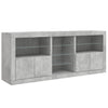 Betoninharmaa senkki led-valoilla Covalenco 162x37x67cm