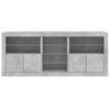 Betoninharmaa senkki led-valoilla Covalenco 162x37x67cm