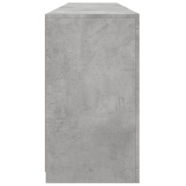 Betoninharmaa senkki led-valoilla Covalenco 162x37x67cm