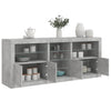 Betoninharmaa senkki led-valoilla Covalenco 162x37x67cm