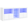 Weißes Sideboard mit LED-Beleuchtung Bazar 181,5x37x67cm