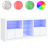 Weißes Sideboard mit LED-Beleuchtung Bazar 181,5x37x67cm