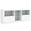 Weißes Sideboard mit LED-Beleuchtung Bazar 181,5x37x67cm