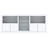 Weißes Sideboard mit LED-Beleuchtung Bazar 181,5x37x67cm