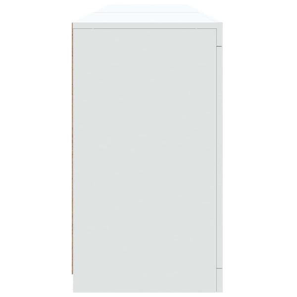 Weißes Sideboard mit LED-Beleuchtung Bazar 181,5x37x67cm