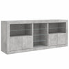 Betoninharmaa senkki led-valoilla Bazar 181,5x37x67cm